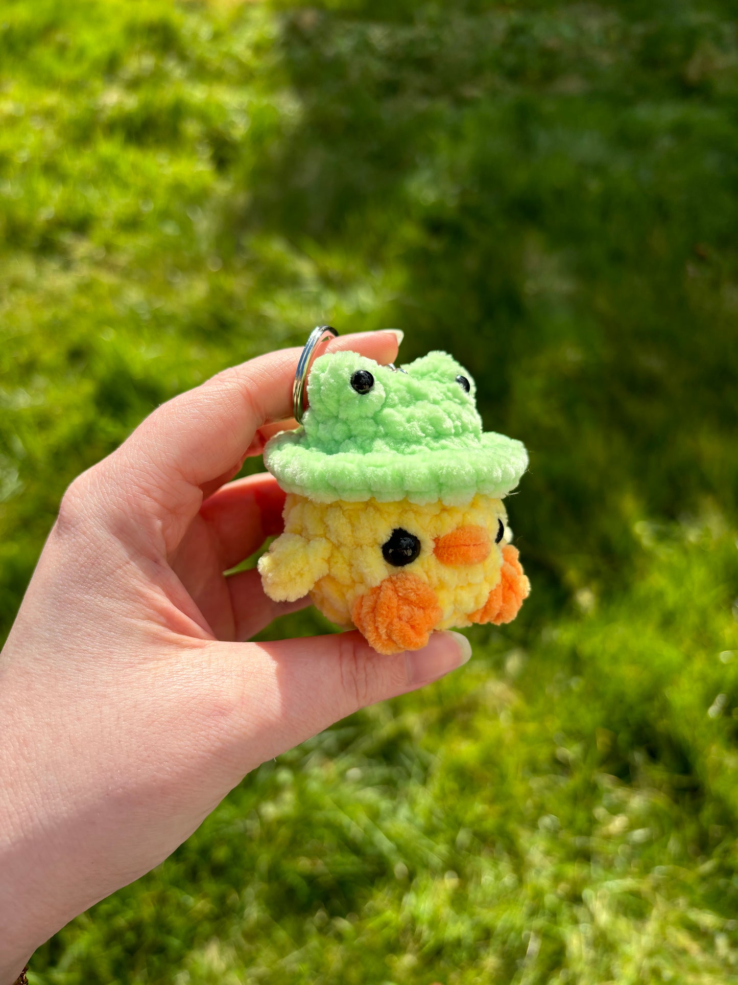 Porte-clés poussin grenouille