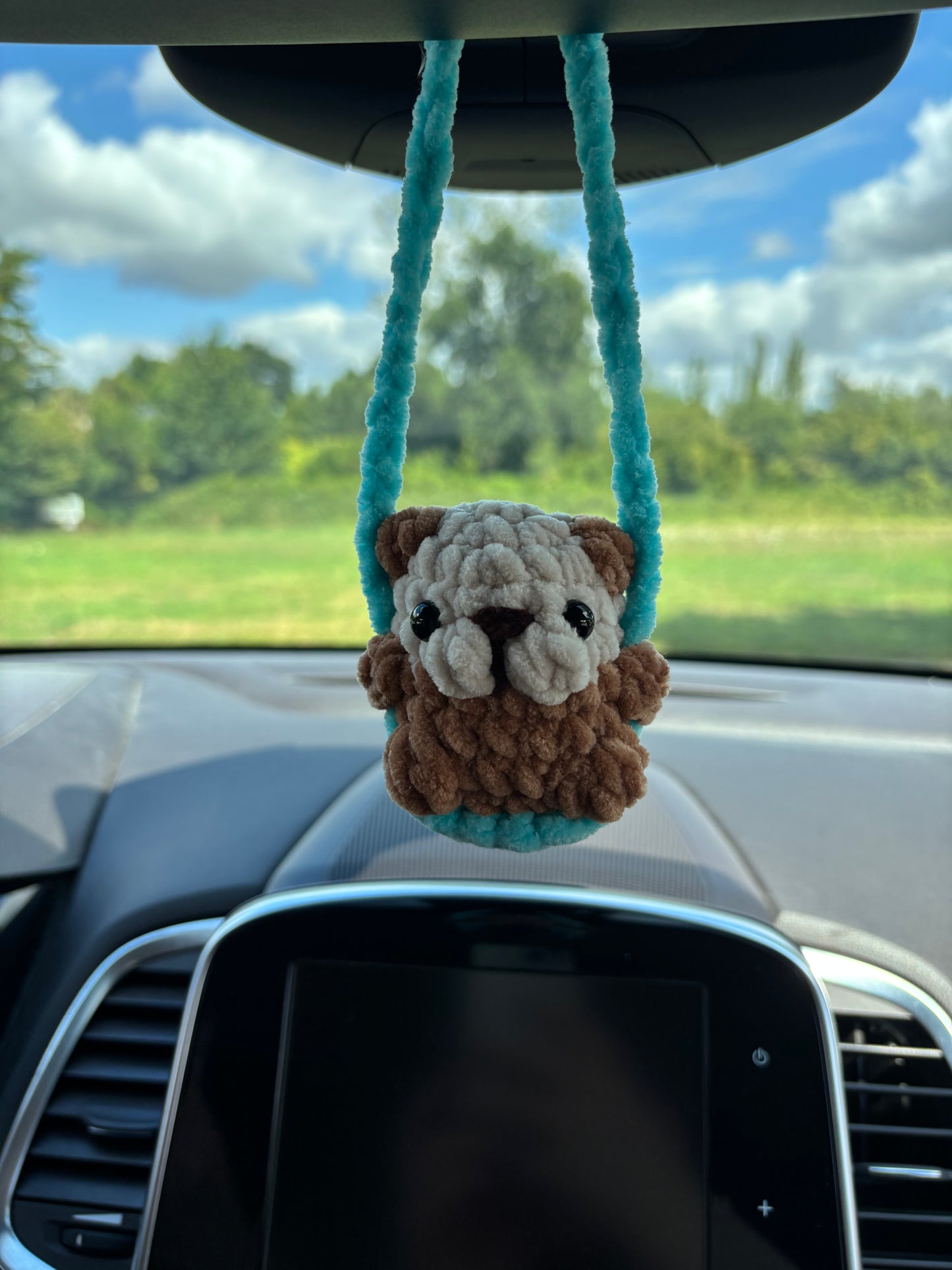 Patron 4 en 1 : décorations de rétroviseur (loutre, capybara, koala, flamant rose)