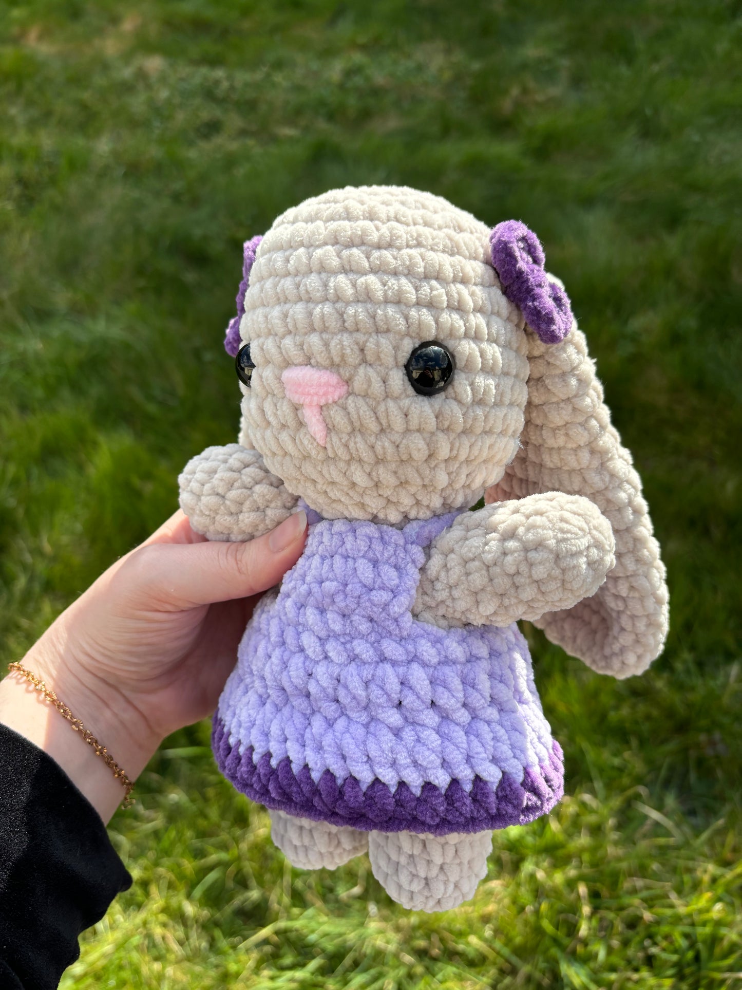 Lapin robe violette 💜
