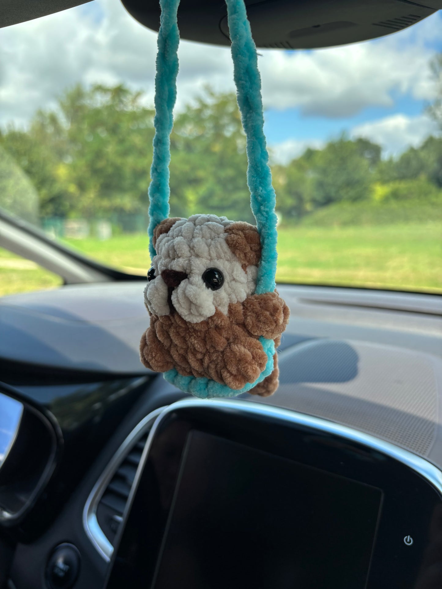 Patron 4 en 1 : décorations de rétroviseur (loutre, capybara, koala, flamant rose)