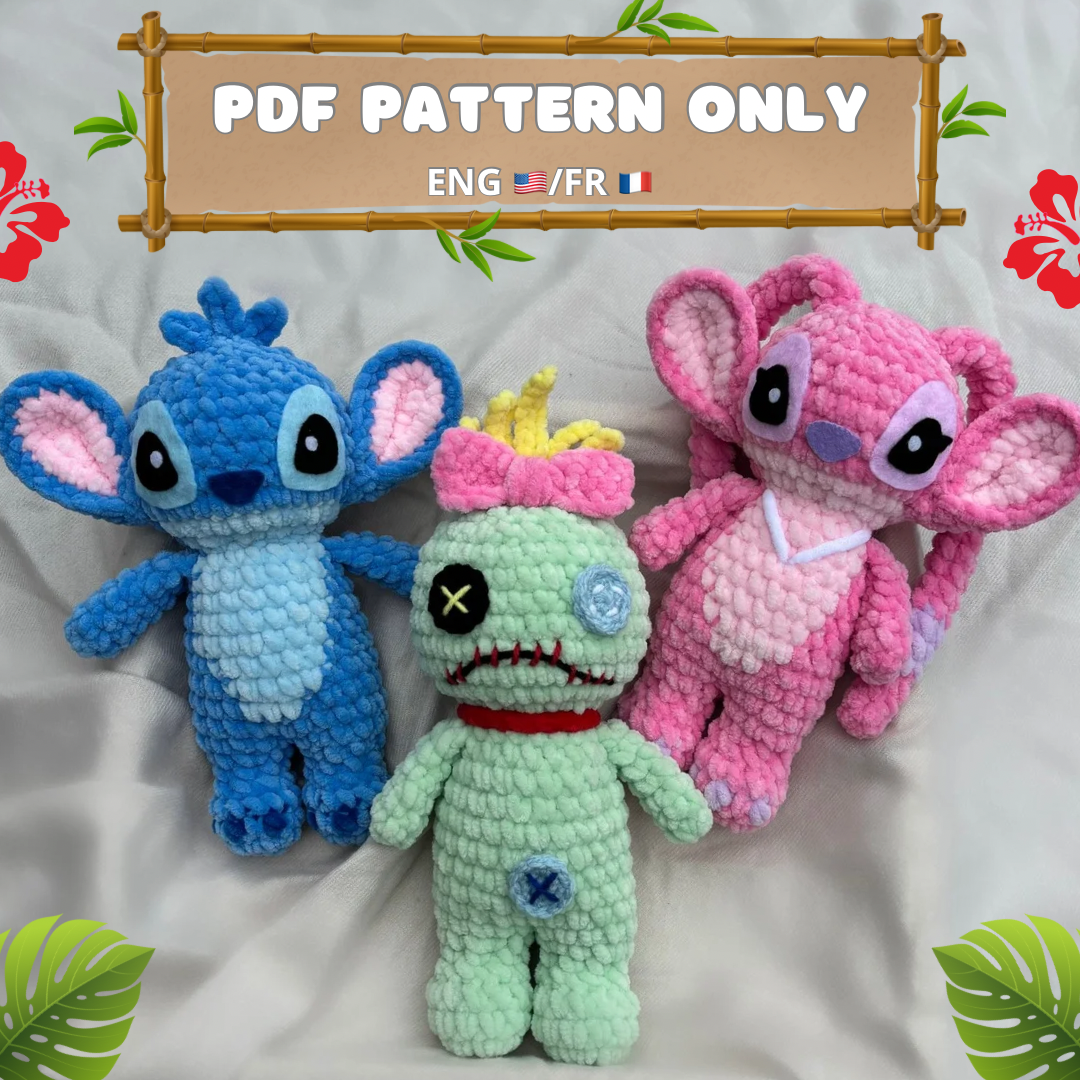 3 en 1 : Patron Stitch, Angel, Souillon