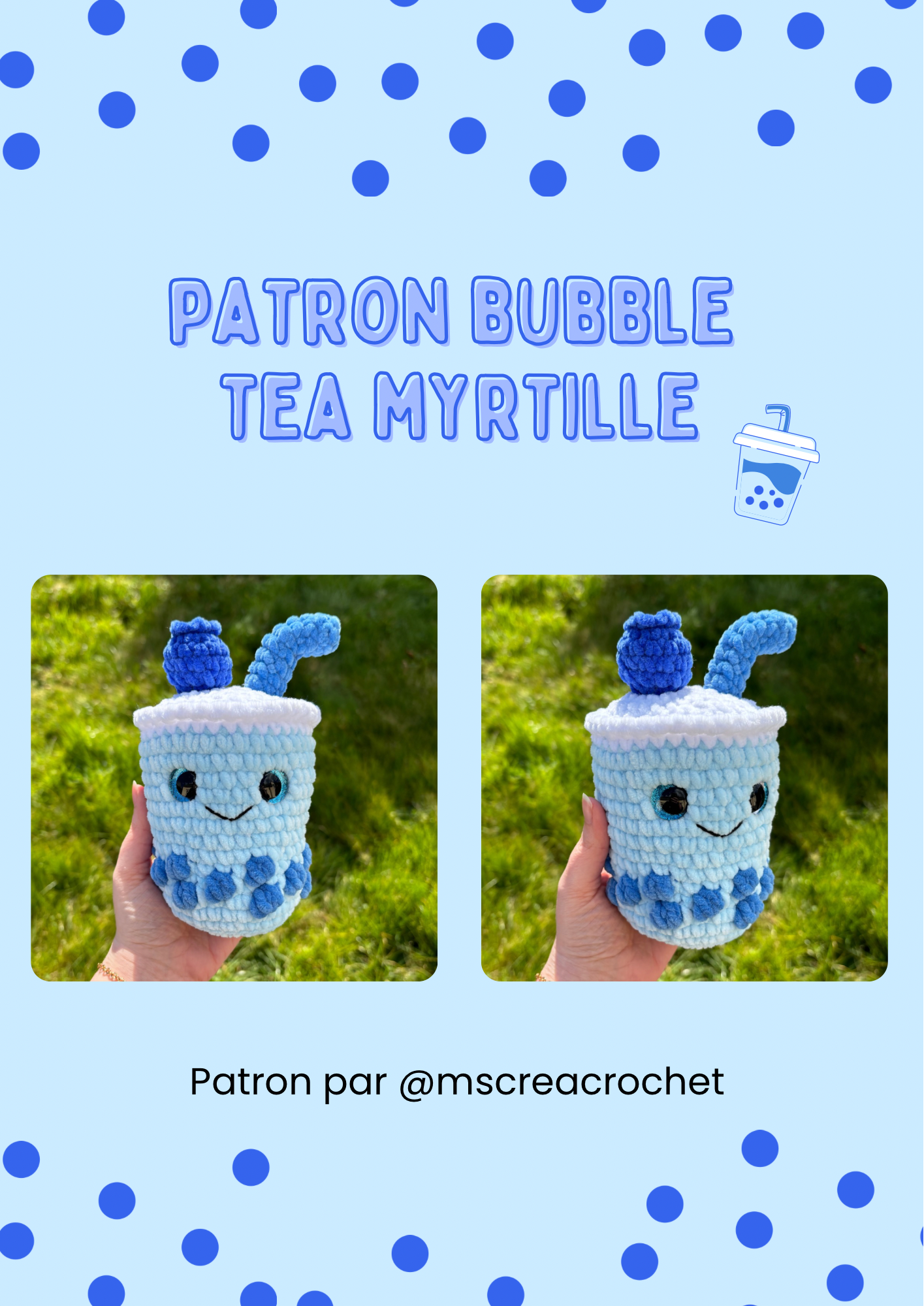 Patron Bubble tea myrtille🫐