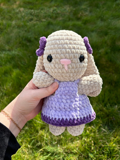 Lapin robe violette 💜