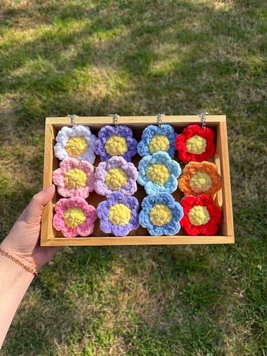 Porte-clés fleur