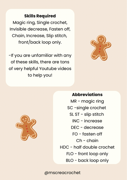 Patron bonhomme de pain d’épices