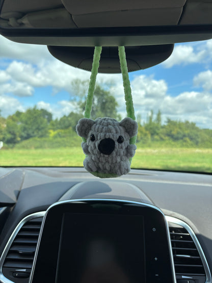 Patron 4 en 1 : décorations de rétroviseur (loutre, capybara, koala, flamant rose)