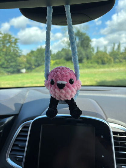 Patron 4 en 1 : décorations de rétroviseur (loutre, capybara, koala, flamant rose)