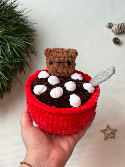 Patron ours chocolat chaud 🐻