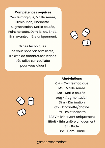 Patron ours chocolat chaud 🐻