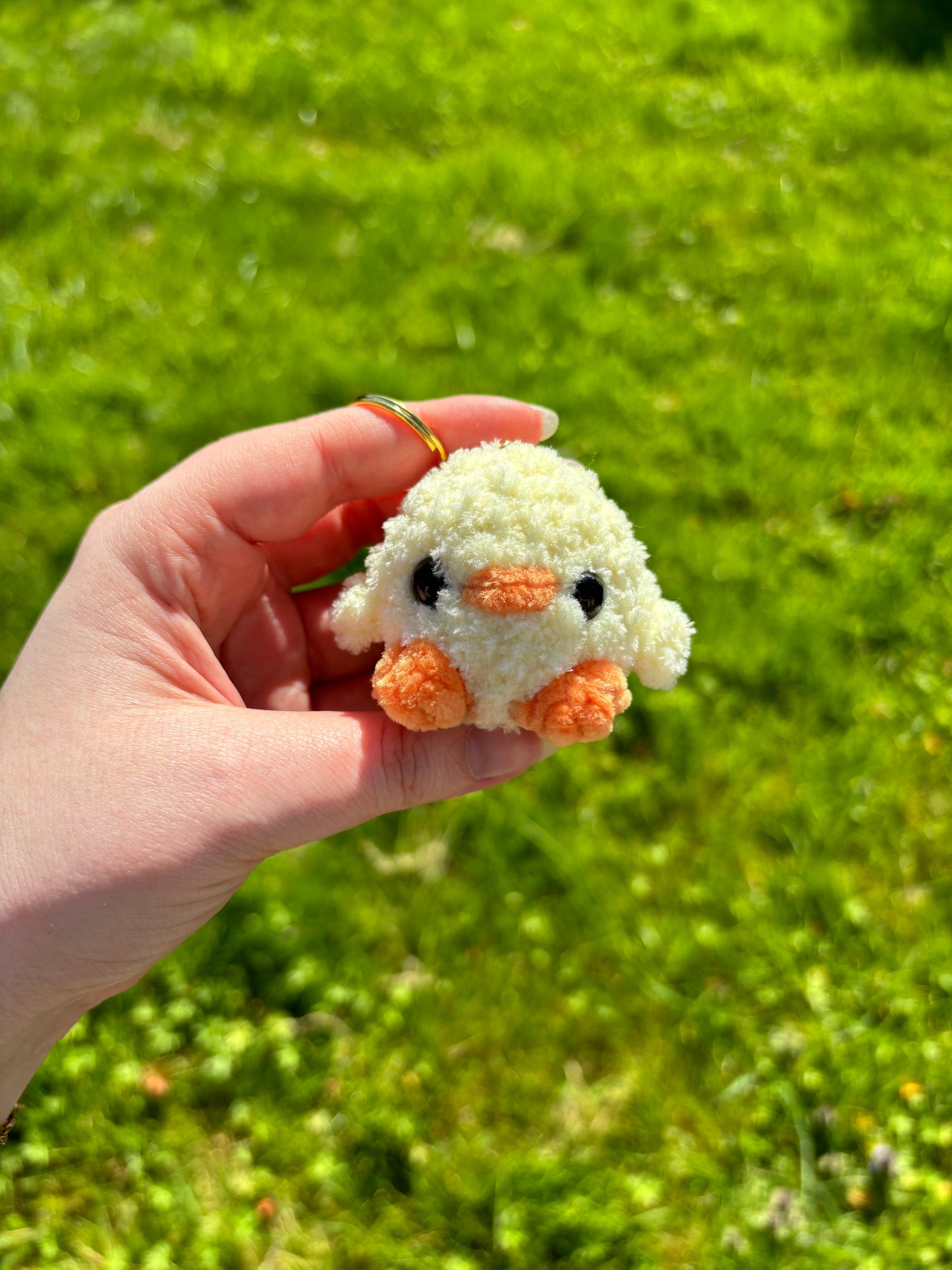 Porte-clés poussin tout fluffy
