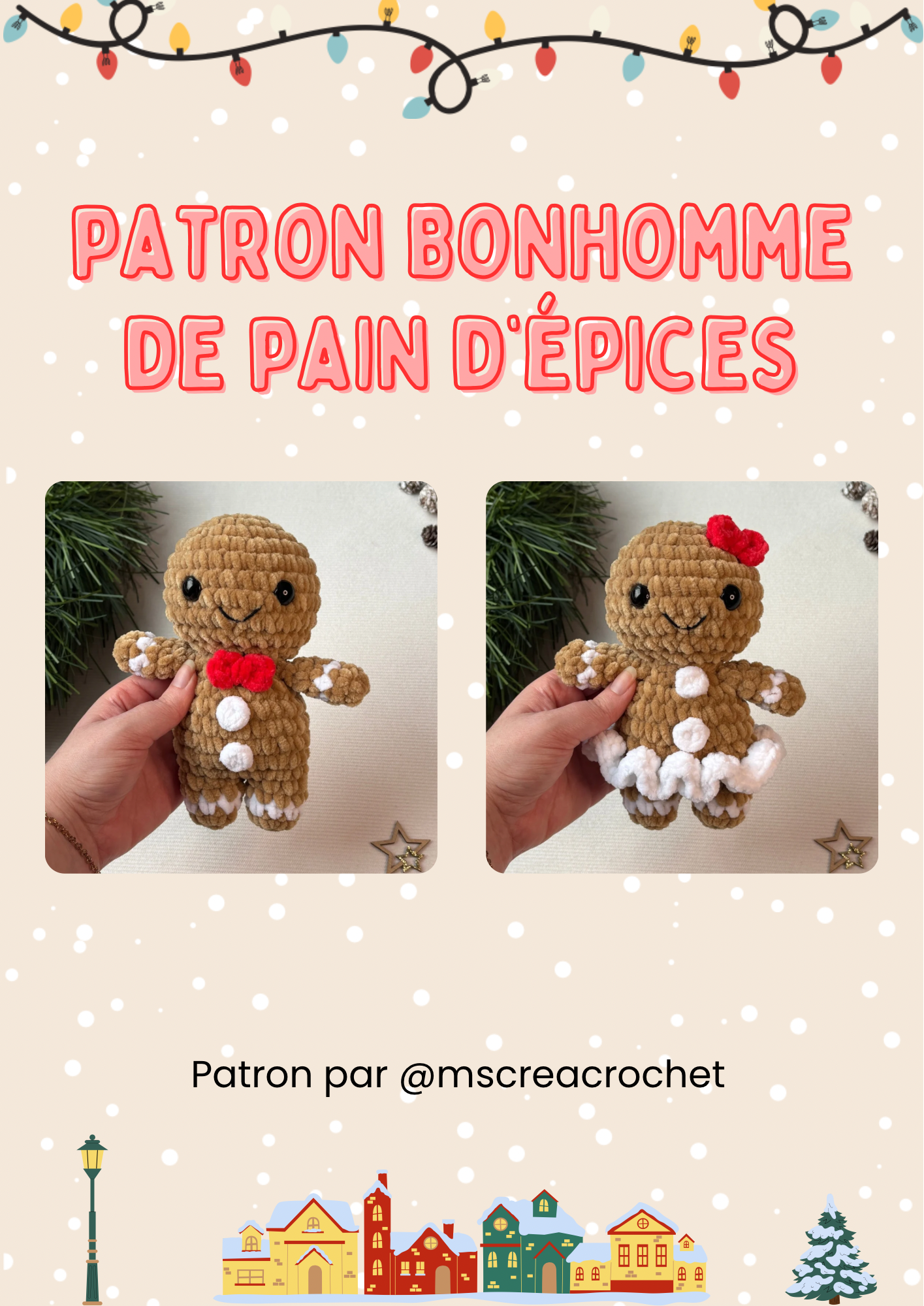 Patron bonhomme de pain d’épices