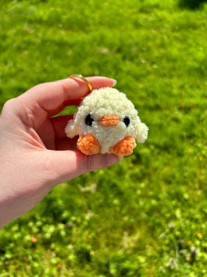 Porte-clés poussin tout fluffy