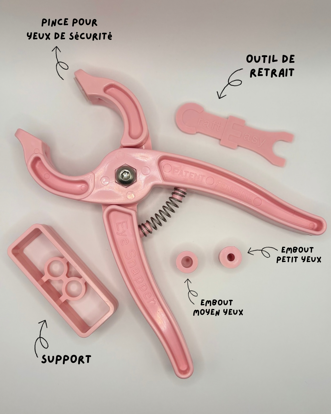 Pince pour yeux de sécurité (3-en-1)