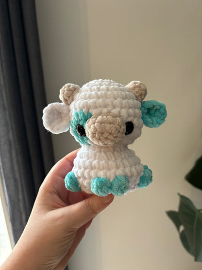 Petite vache turquoise