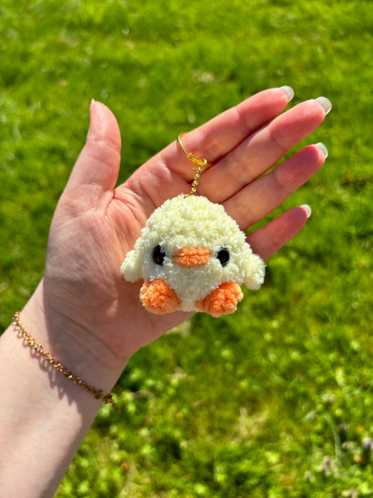 Porte-clés poussin tout fluffy